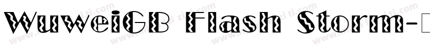 WuweiGB Flash Storm字体转换